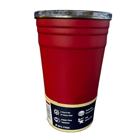 Buc-ee’s Fiesta Cup Bucees Beer Pong 20oz Yukon Outfitters with Ball and Sticker - Picture 3 of 3